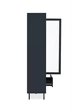 Elegante Vetrina a 2 ante finitura Blu scuro in offerta 