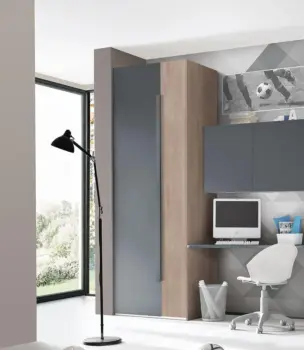 armadio moderno blu reale