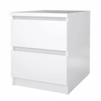 comodino bianco lucido 