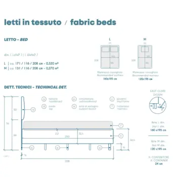 letto in offerta tortora