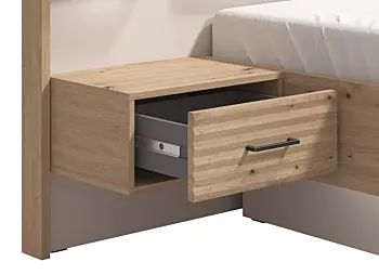 letto con comodini