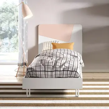 Cameretta completa bambina  in finitura Bianco frassino e Peonia Zenzero Shop